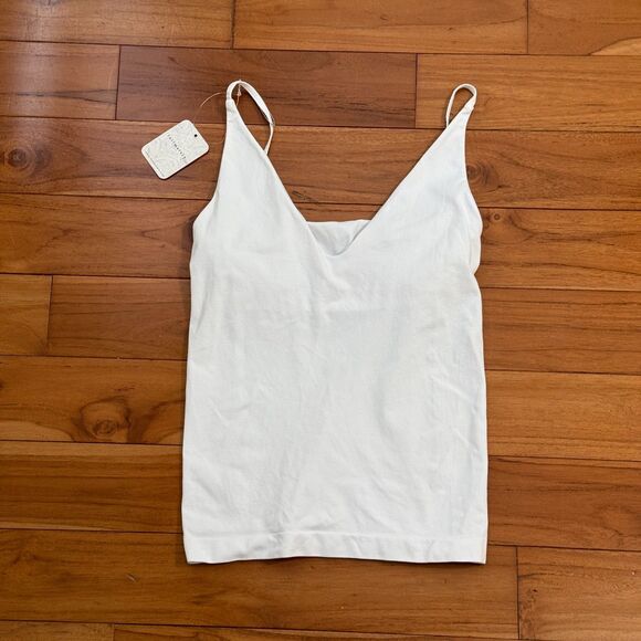 Free People Tops - Free People Intimately V Neck Spaghetti Strap Tank White Size XS/S Casual